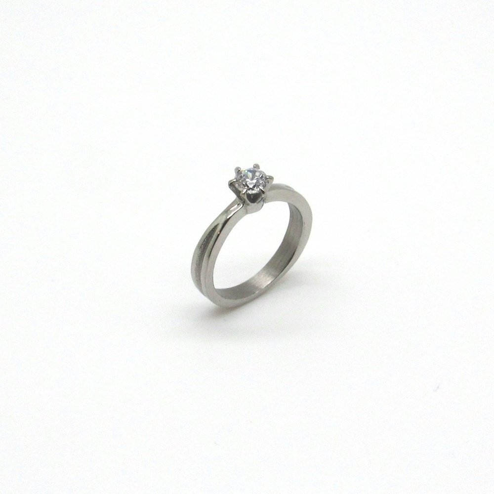 NEW  Stainless Steel Engagement Ring